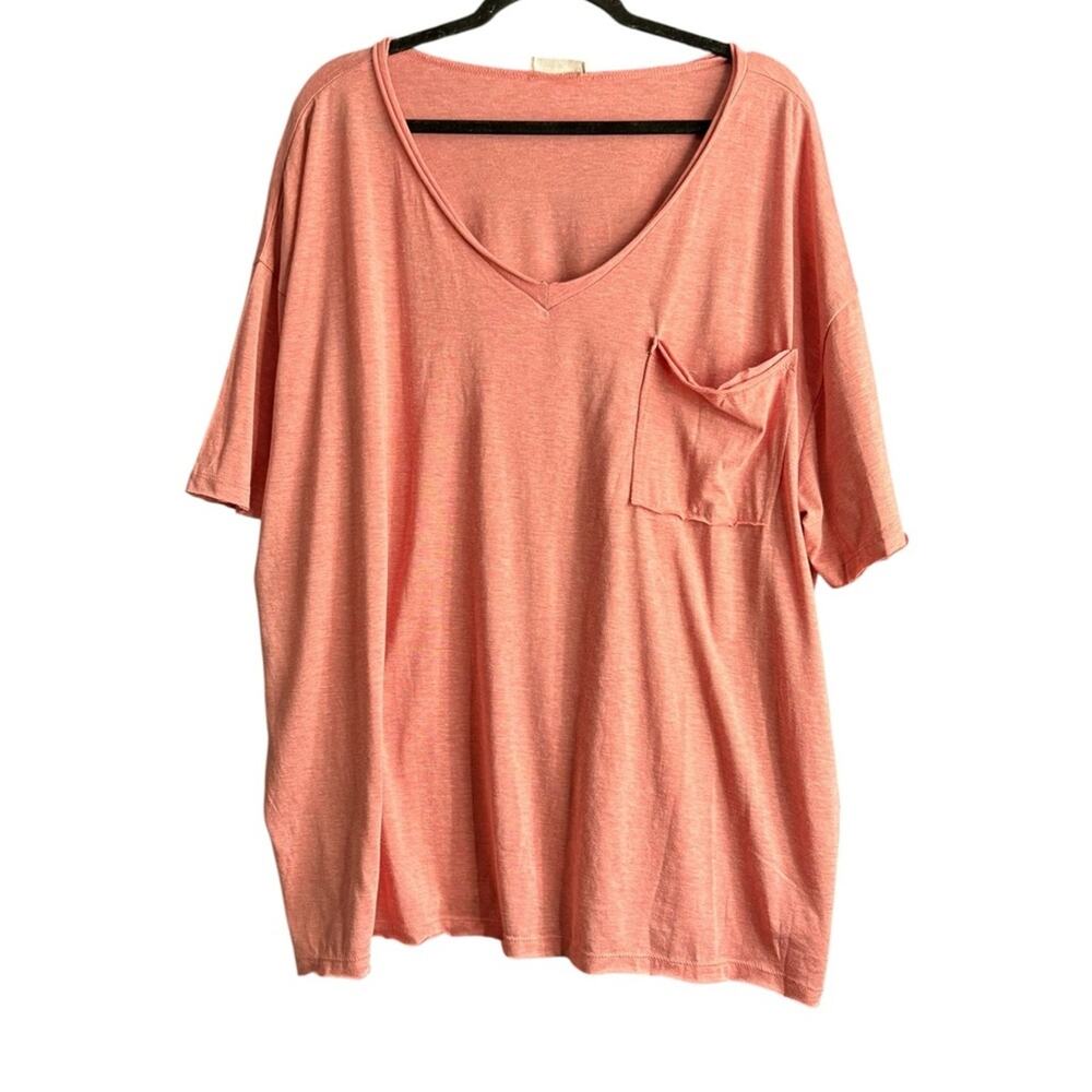 Zenana Outfitters Pink Oversized T-Shirt